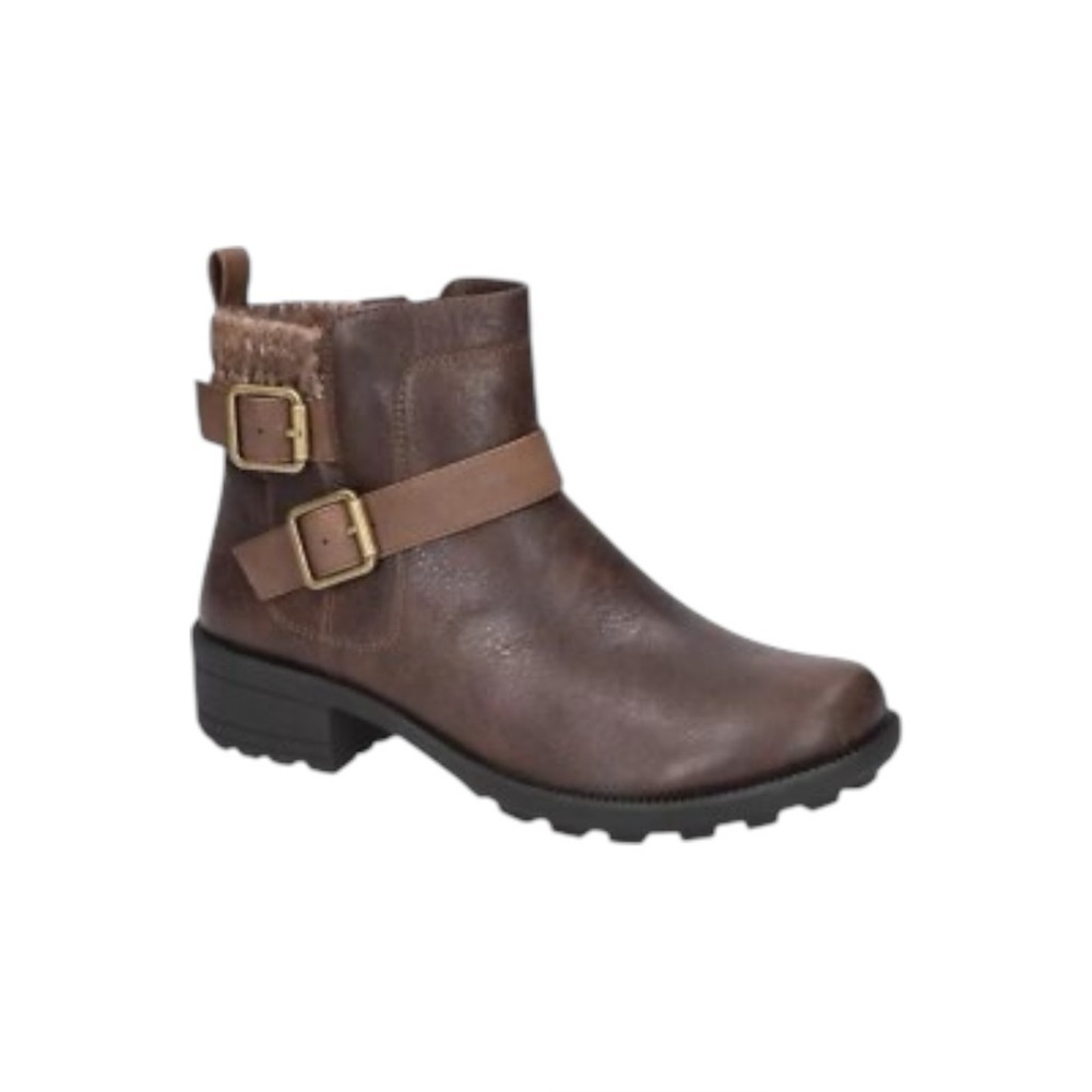 Easy Street Women's Kourt Slip Resistant Ankle Boots Brown